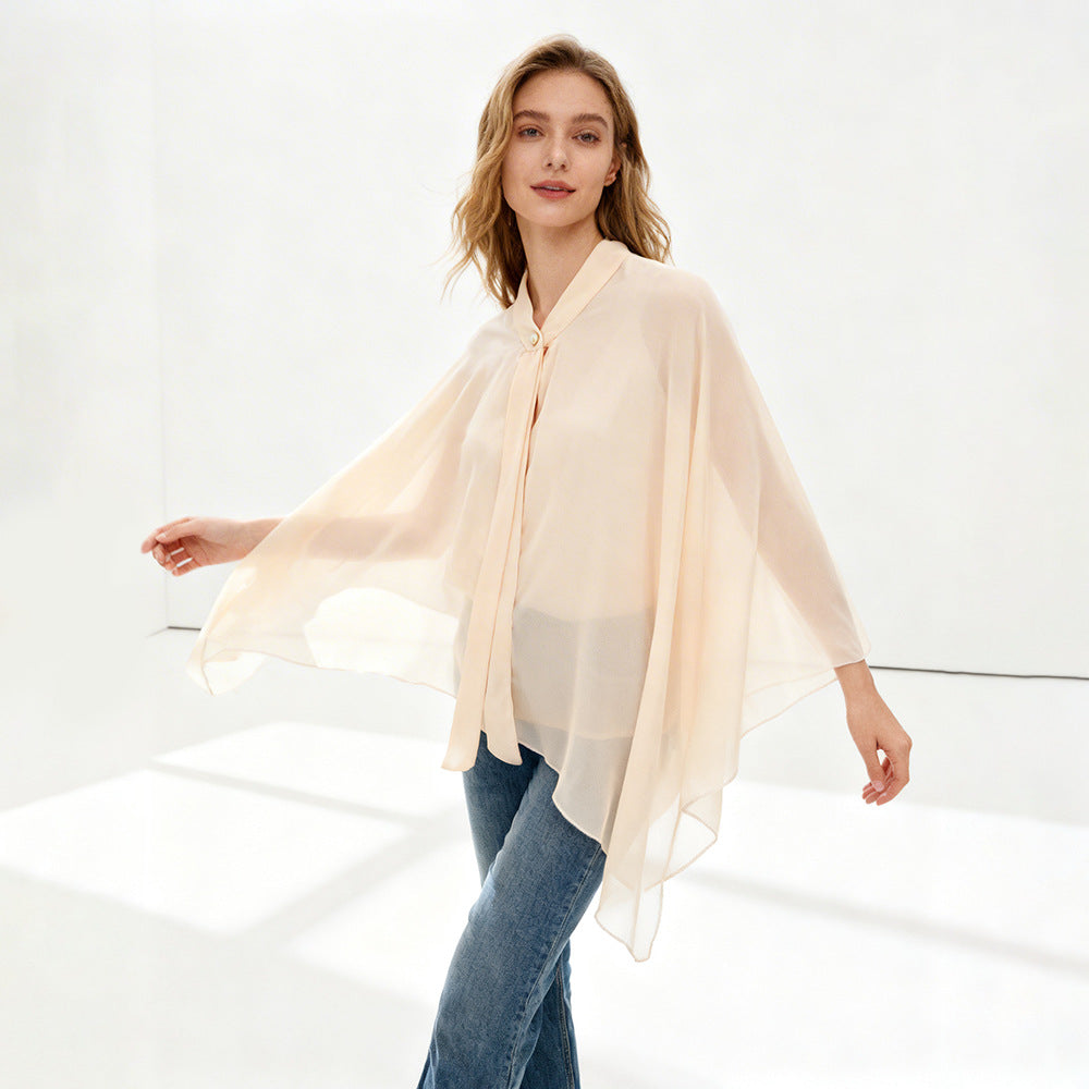 Women's Short Solid-Colored Cardigan Outerwear Sun-Protective Jacket