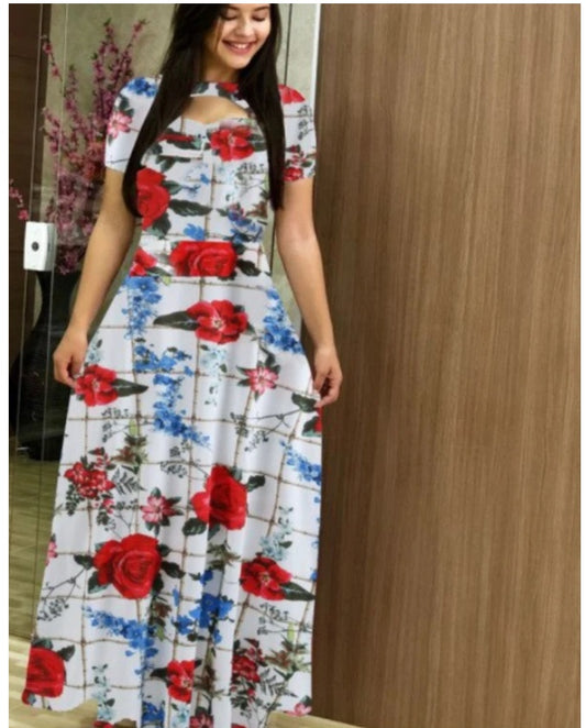 Fashion Fat Women Autumn Dress