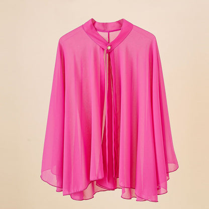 Women's Short Solid-Colored Cardigan Outerwear Sun-Protective Jacket