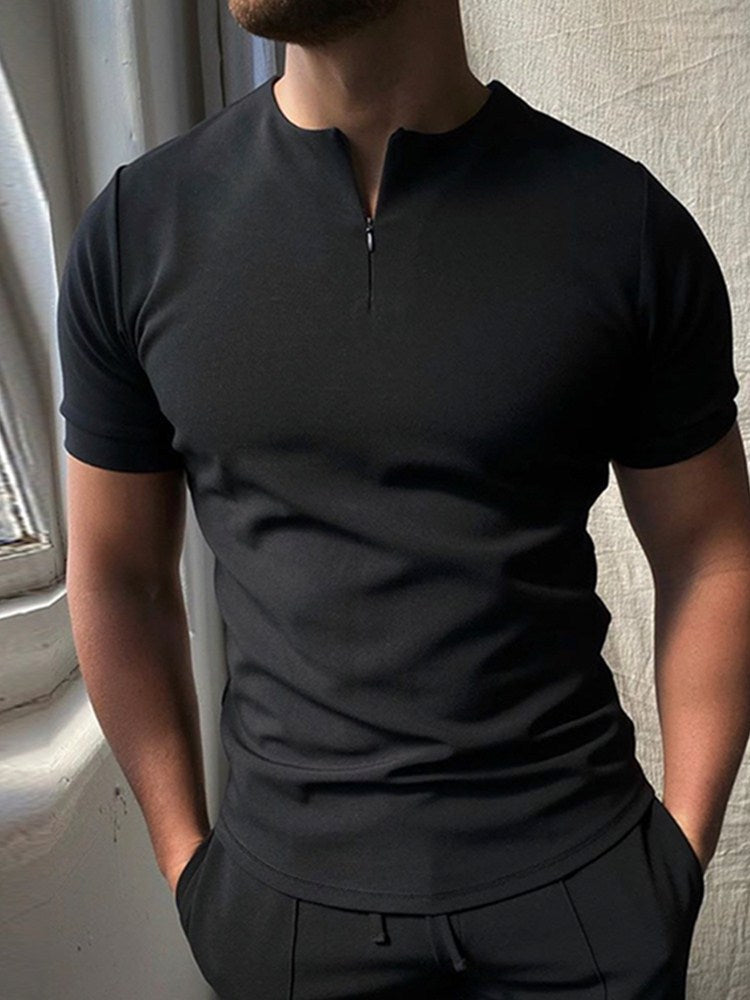 Men's Polo Shirt Men Solid Polo Shirts