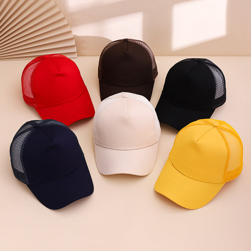 Men's And Women's Identical Solid-color Canvas Cap