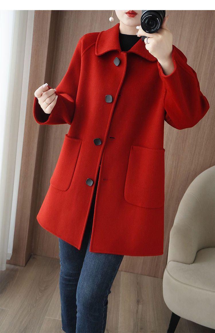 Double Faced Wool Slim Fit Flattering Coat