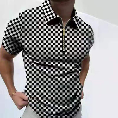 Men's Polo Shirt Men Solid Polo Shirts