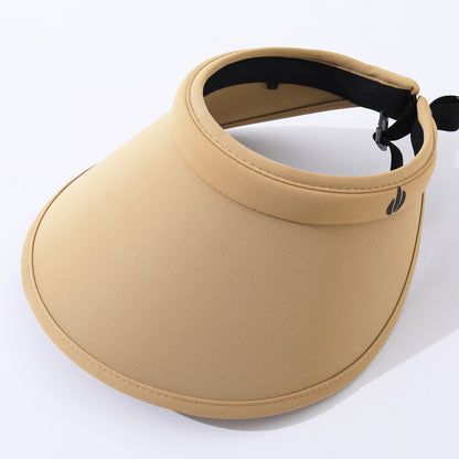 Solid-color Petal-shapedpen-top Sun Hat,