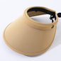 Solid-color Petal-shapedpen-top Sun Hat,