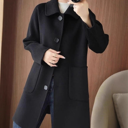 Double Faced Wool Slim Fit Flattering Coat
