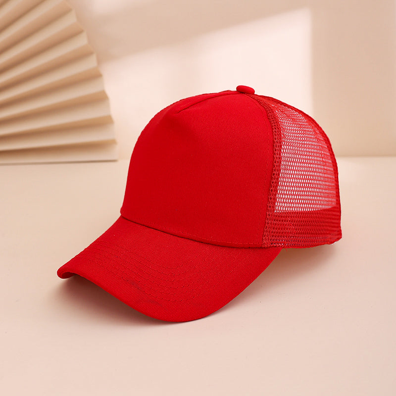 Men's And Women's Identical Solid-color Canvas Cap