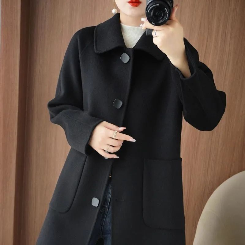 Double Faced Wool Slim Fit Flattering Coat