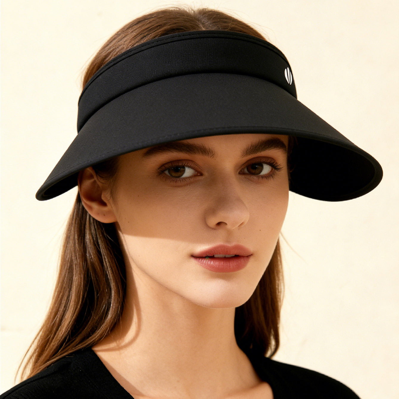 Solid-color Petal-shapedpen-top Sun Hat,