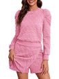 Fisoew Women's 2 Piece Lounge Wear Set Long Sleeve