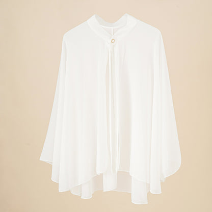 Women's Short Solid-Colored Cardigan Outerwear Sun-Protective Jacket