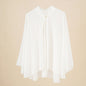 Women's Short Solid-Colored Cardigan Outerwear Sun-Protective Jacket
