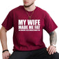 Men's Creative English Letter Print T-Shirt