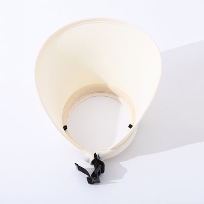 Solid-color Petal-shapedpen-top Sun Hat,