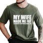 Men's Creative English Letter Print T-Shirt