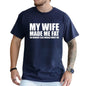 Men's Creative English Letter Print T-Shirt