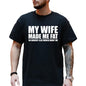 Men's Creative English Letter Print T-Shirt
