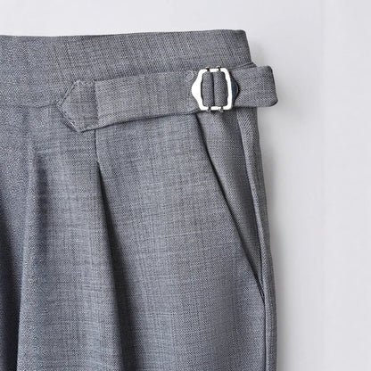 Men's Business Suit Trousers Straight-Leg Pants
