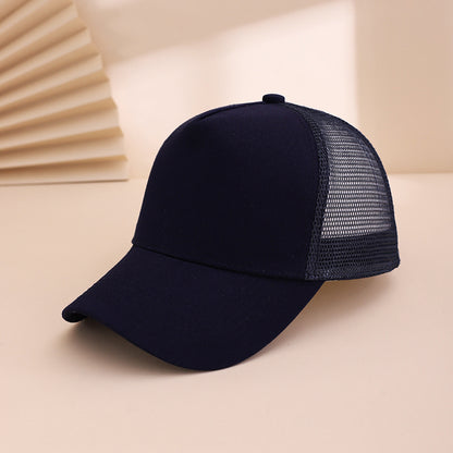 Men's And Women's Identical Solid-color Canvas Cap