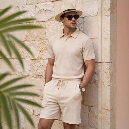 Men's Sporty Shirt And Pants Set