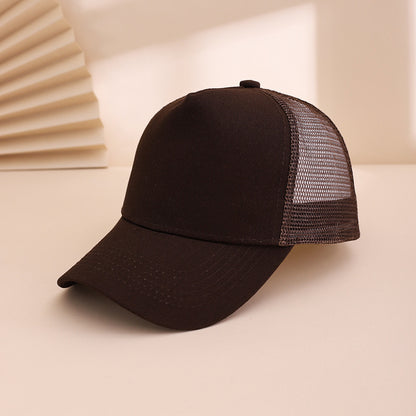 Men's And Women's Identical Solid-color Canvas Cap